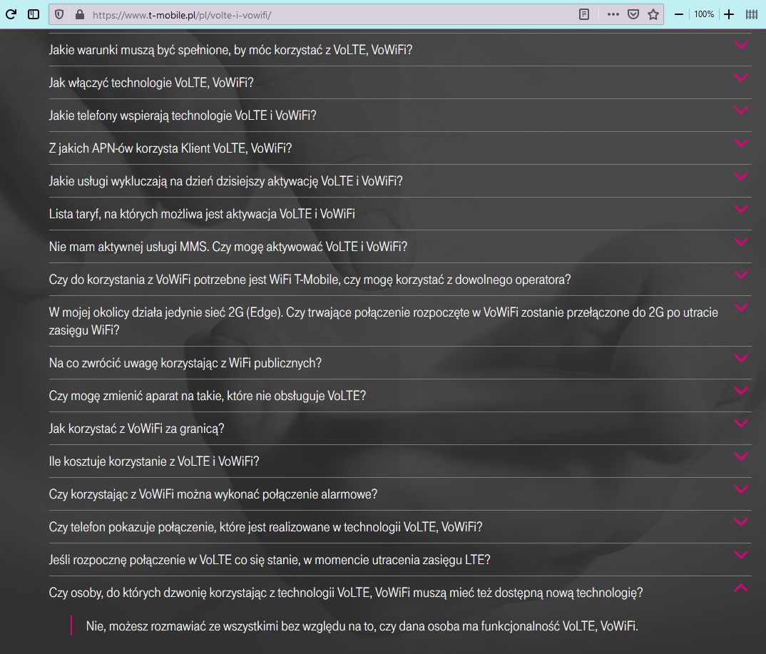 T-Mobile ma cały poradnik na temat VoLTE