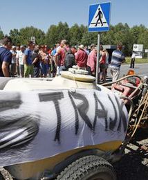 Protesty sadowników przeciwko niskim cenom skupu