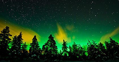 Zorza polarna nad Norwegią