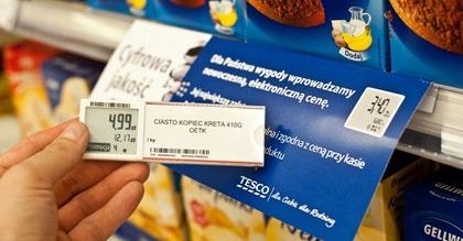 Tesco wprowadza elektroniczne etykiety cenowe