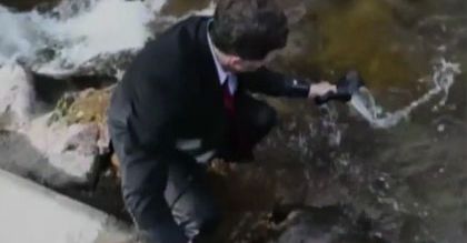 "Dzień dojazdu do pracy na dętce" (WIDEO)
