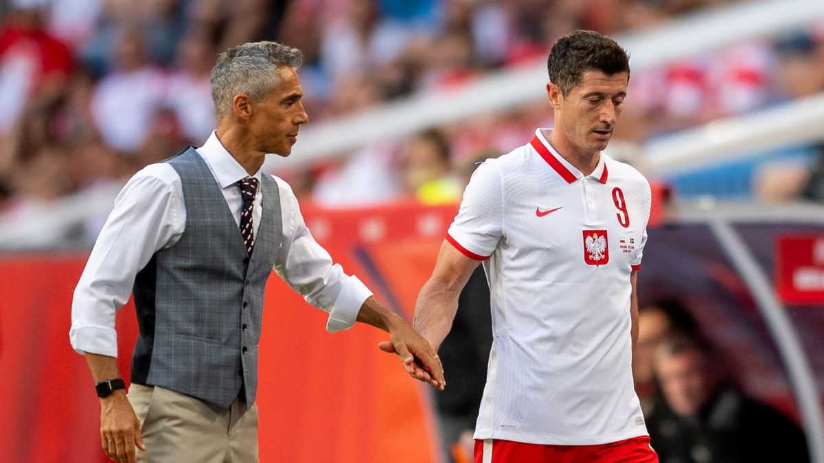Getty Images / Mateusz Slodkowski/DeFodi Images via Getty Images / Paulo Sousa i Robert Lewandowski