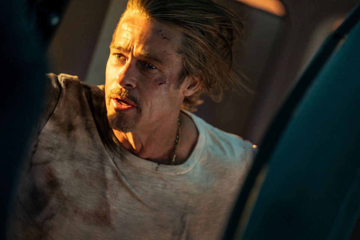Brad Pitt stars in Bullet Train.
