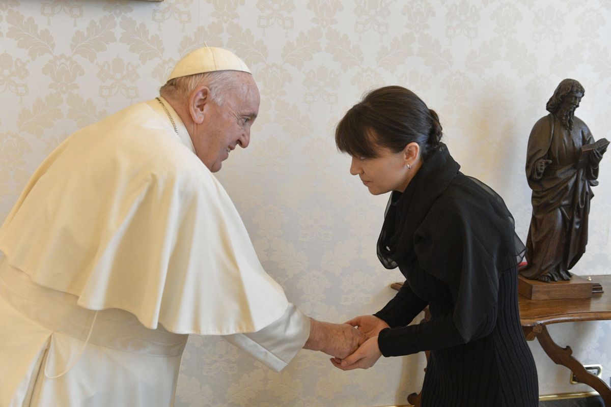Watykan. Papież spotkał się z przedstawicielką prezydenta Ukrainy