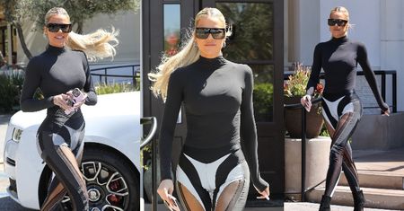 Khloe Kardashian popisuje się wyrzeźbioną w pocie czoła sylwetką (ZDJĘCIA)
