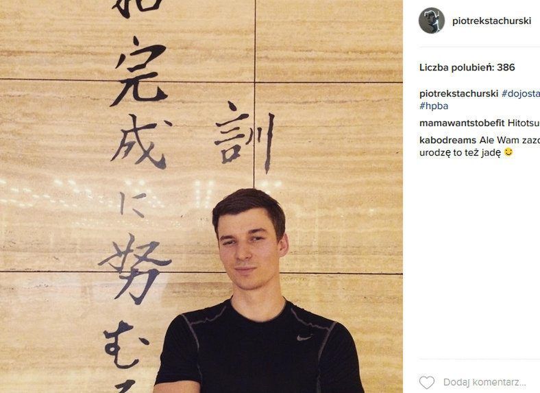Piotr Stachurski (fot. Instagram)