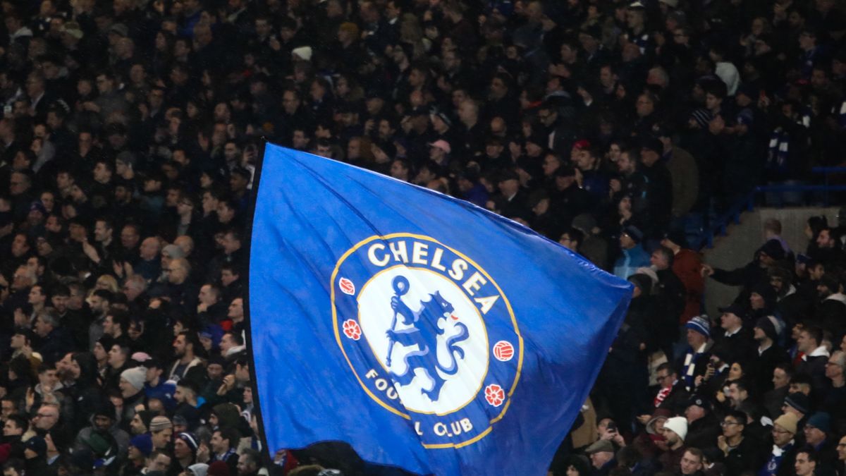 Chelsea flag during the UEFA Champions League group H match Chelsea FC - Lille OSC,  on December 10, 2019 in London, Great Britain. (Photo by Jakub Porzycki/NurPhoto via Getty Images)