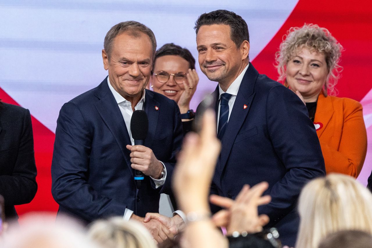 Tusk o Trzaskowskim: "Niech nie czuje się faworytem"