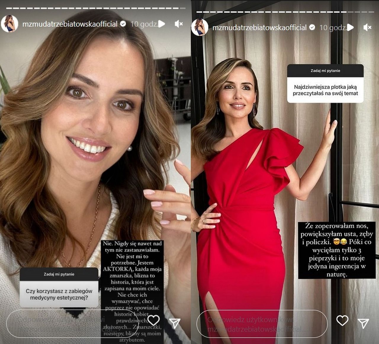 Marta Żmuda Trzebiatowska odpowiadała na InstaStory na pytania fanów