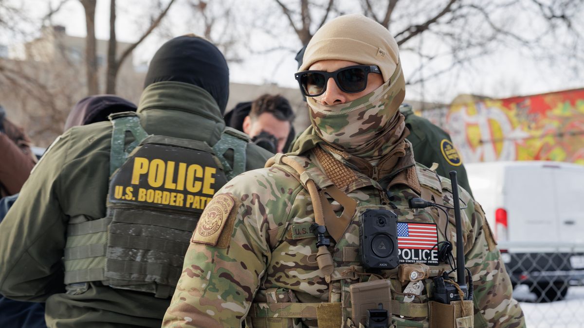 MINNEAPOLIS, USA - JANUARY 11: US Customs and Border Patrol agents conduct immigration enforcement operations in Minneapolis, Minnesota, January 11, 2026. (Photo by Madison Thorn/Anadolu via Getty Images)