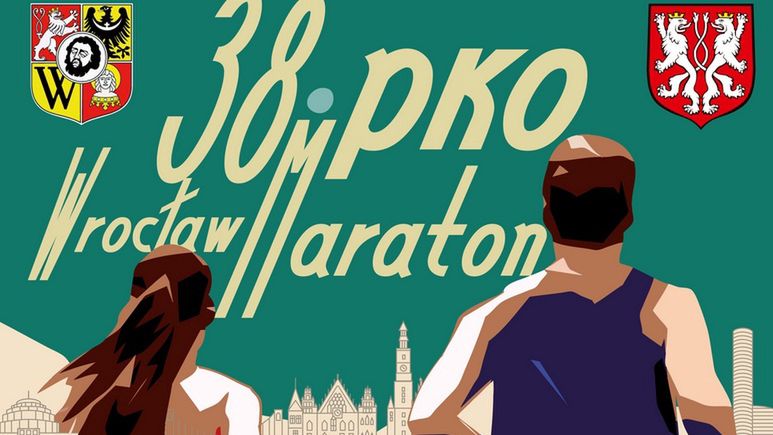 Tak wygląda plakat 38. PKO Wrocław Maratonu, który został odwołany.
