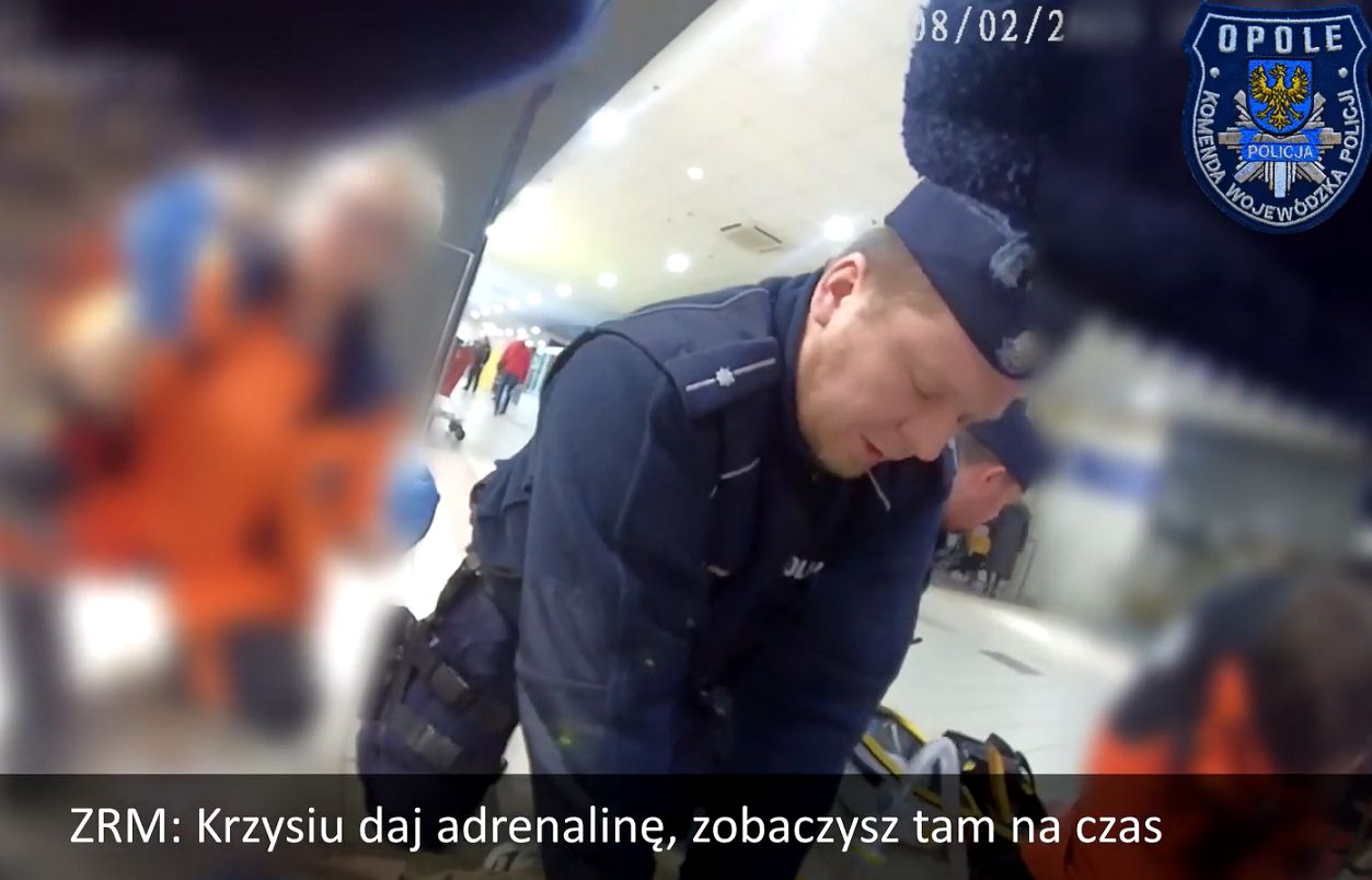 Uratowali mu życie. Policja pokazała nagranie