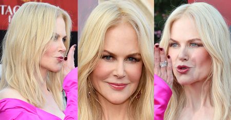 Nieruchoma twarz Nicole Kidman posyła buziaczki z festiwalu filmowego... (ZDJĘCIA)