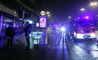 Awaria metra w Warszawaie. Pożar pociągu na stacji Politechnika