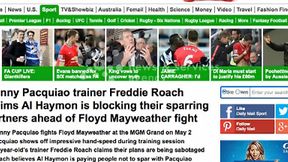 "Mayweather sabotuje nasze przygotowania". Trener Pacquiao oskarża obóz Amerykanina