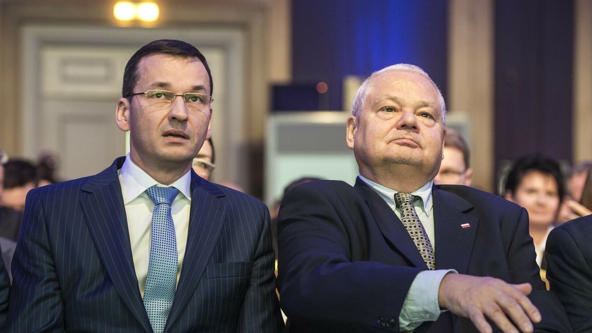 Premier Mateusz Morawiecki i szef NBP Adam Glapiński