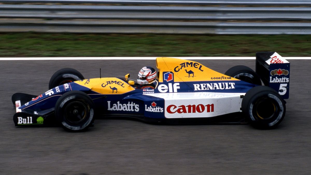 Nigel Mansell za kierownicą Williamsa