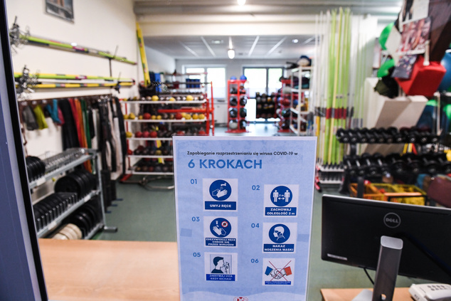 Magazyn ze sprzętem Centralnego Ośrodka Sportu w Spale (fot. Paweł Skraba)