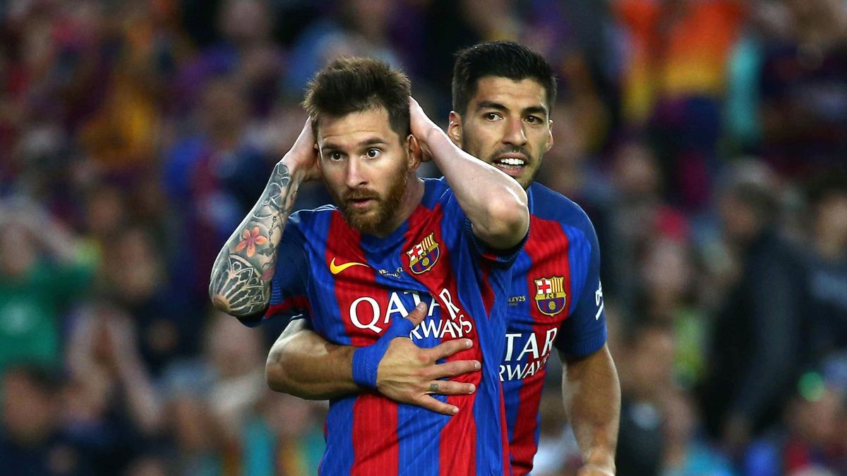 Leo Messi [L] i Luis Suarez [P]