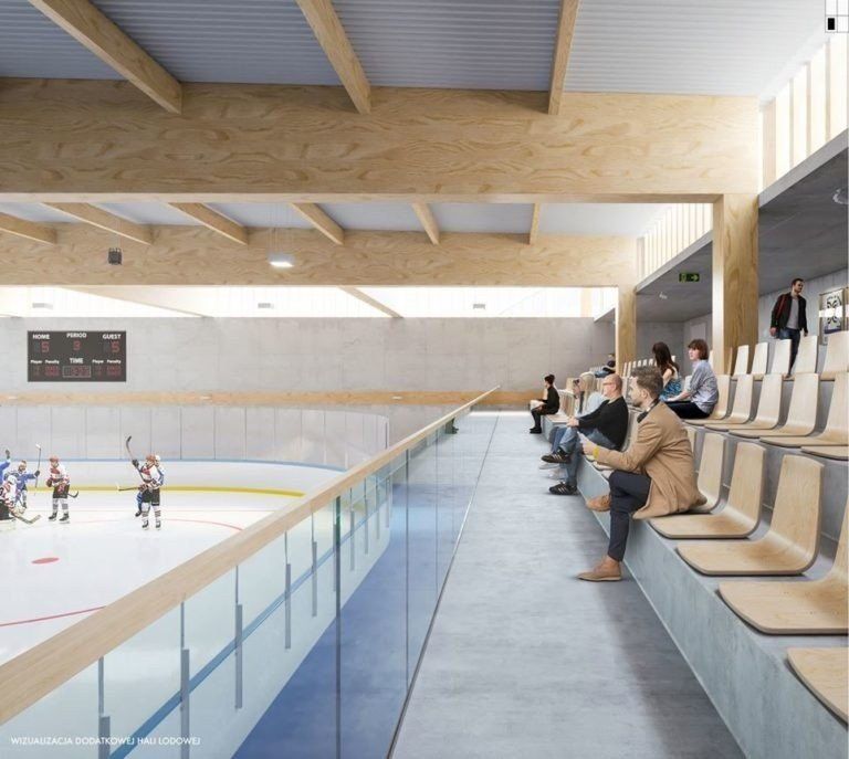 Tak ma wyglądać wnętrze małej hali, nazywanej treningowa, która ma powstać obok obecnie istniejącej.