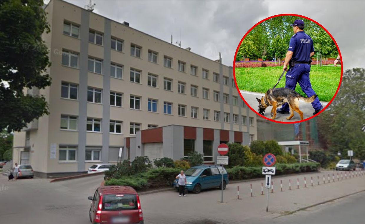 Najpierw Braun, teraz bomba. Pirotechnicy z psem w szpitalu w Oleśnicy