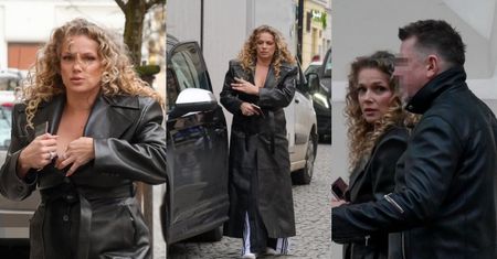 Wydekoltowana Joanna Liszowska parkuje audi NA SKRZYŻOWANIU, po czym pędzi na konferencję "Sylwestra Marzeń" TVP (ZDJĘCIA)