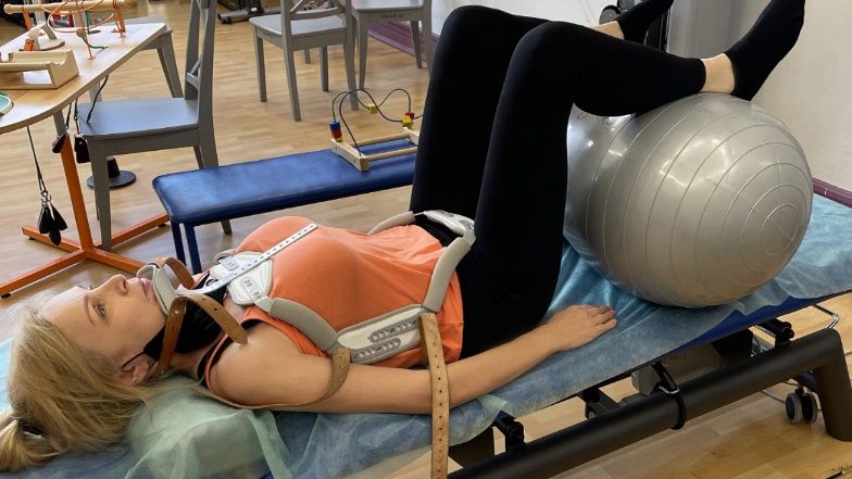 Sylwia Wysocka na rehabilitacji