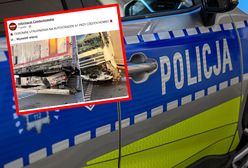 Poważny wypadek na A1. Ruch odbywał się pasem awaryjnym