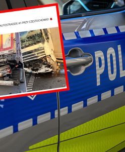 Poważny wypadek na A1. Ruch odbywał się pasem awaryjnym