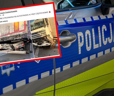 Poważny wypadek na A1. Ruch odbywał się pasem awaryjnym