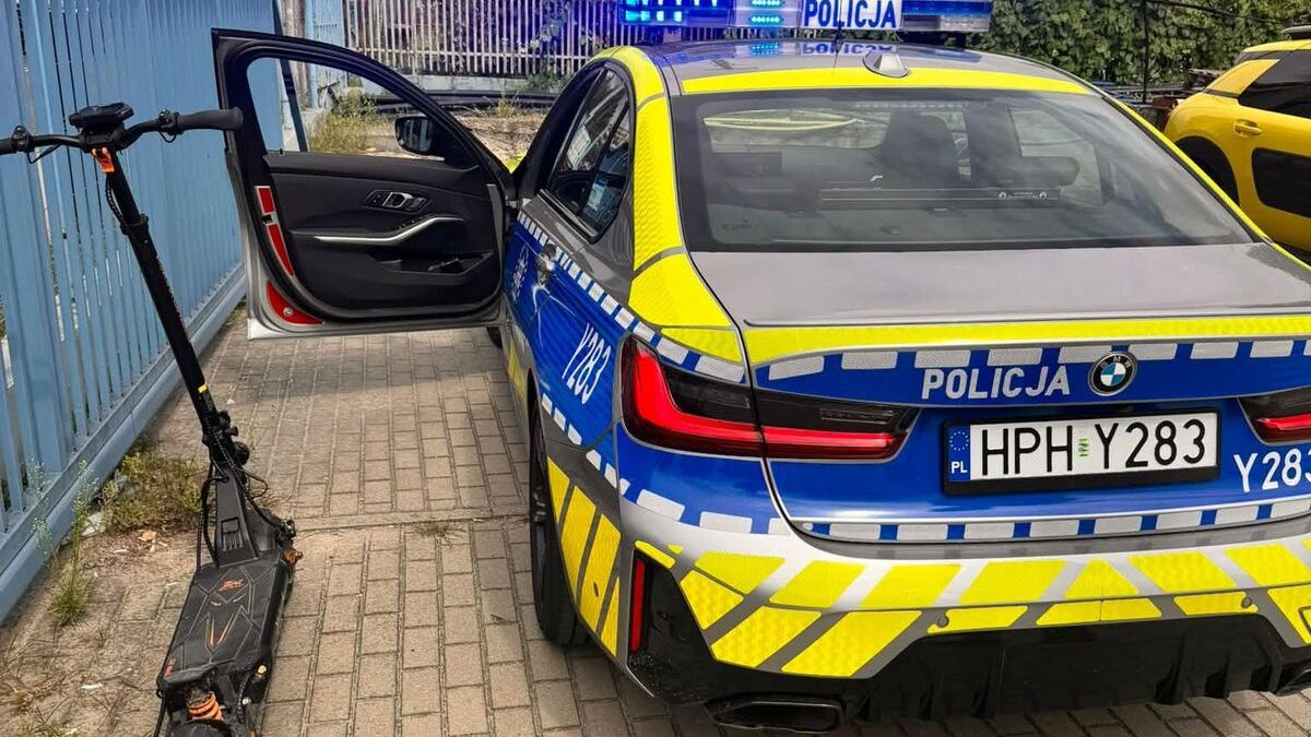 Kontrola jednośladów na ternie Płocka 