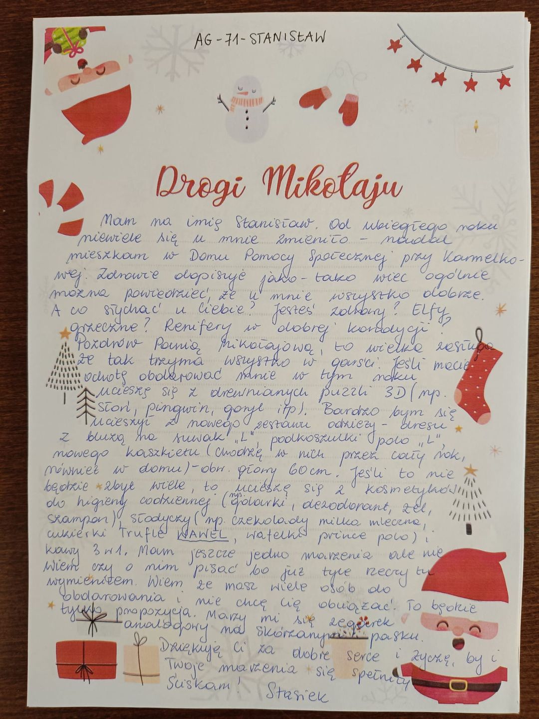 List Stanisława