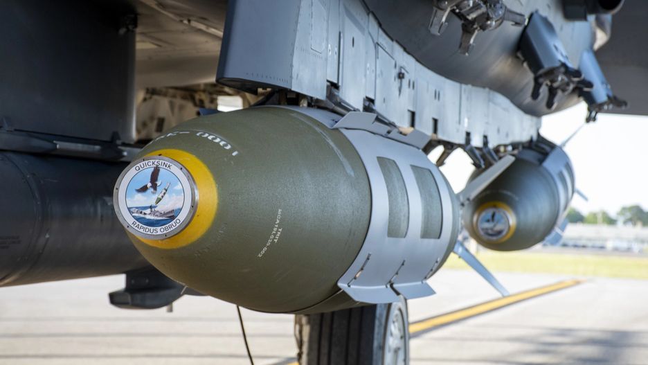 Bomba JDAM GBU-31 wykorzystana w programie Quicksink
