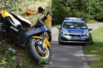 Jeleń wbiegł prosto pod skuter. 46-latek nie miał szans