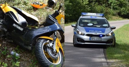 Jeleń wbiegł prosto pod skuter. 46-latek nie miał szans uciec