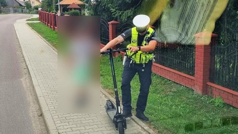 1000 zł mandatu za jazdę hulajnogą elektryczną przez 9-latka