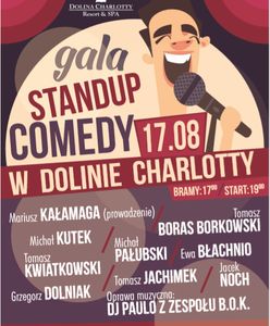 Po raz pierwszy w Dolinie Charlotty 17 sierpnia o 19:00 odbędzie się Gala Stand Up Comedy