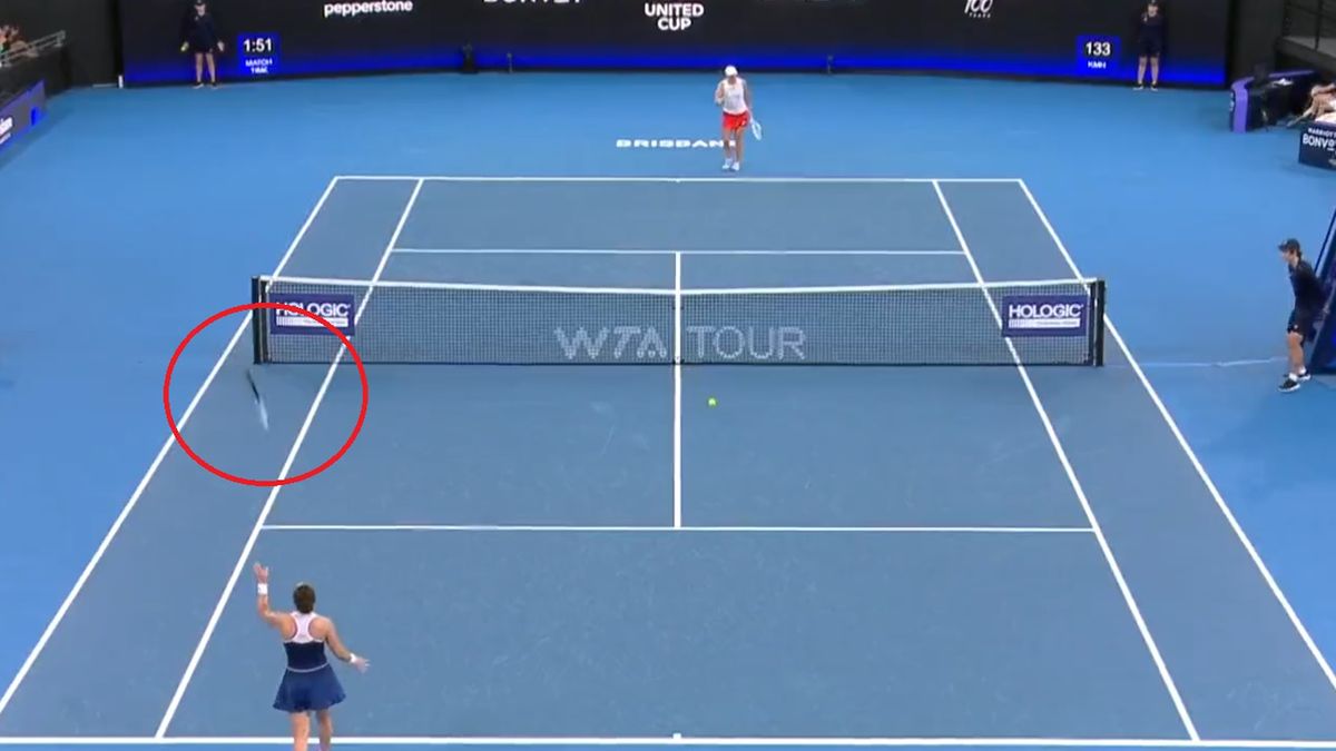 Zdjęcie okładkowe artykułu: Twitter / Tennis TV / Na zdjęciu: frustracja Martiny Trevisan po błędzie kończącym mecz
