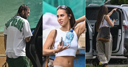 Malik Montana ze spuszczony spodniami pędzi do mercedesa w towarzystwie wyposażonej w torebkę Louis Vuitton Blanki