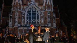 Kraków: Sen o Podgórzu. Tłumy obejrzały na Rynku Podgórskim widowisko z okazji wyjątkowego jubileuszu
