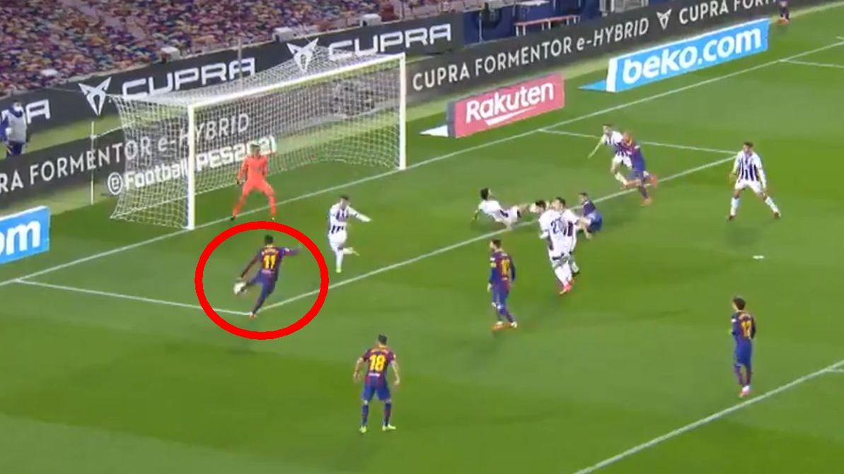 Zdjęcie okładkowe artykułu: Twitter / Eleven Sports / Na zdjęciu: Ousmane Dembele (FC Barcelona) zdobywa bramkę w meczu z Realem Valladolid