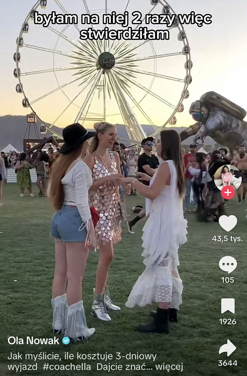 Ola Nowak zdradza, ile kosztuje wyjazd na Coachellę