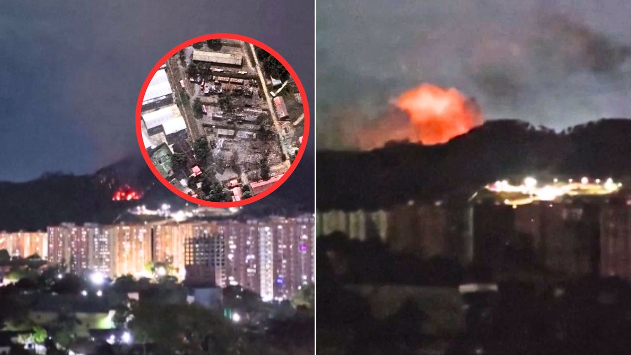 Uchwycili pierwszy atak USA. Nagrania i zdjęcia satelitarne z Caracas