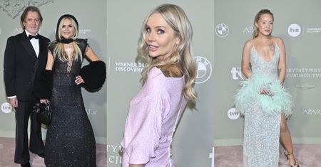 Tłum olśniewających gwiazd na balu Fundacji TVN: Monika Olejnik, Agnieszka Woźniak-Starak, Anita Werner i inni