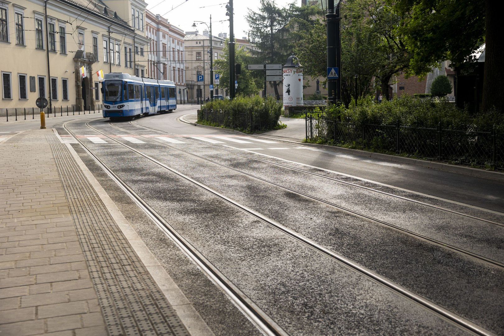 Ulica Franciszkańska w Krakowie po remoncie.