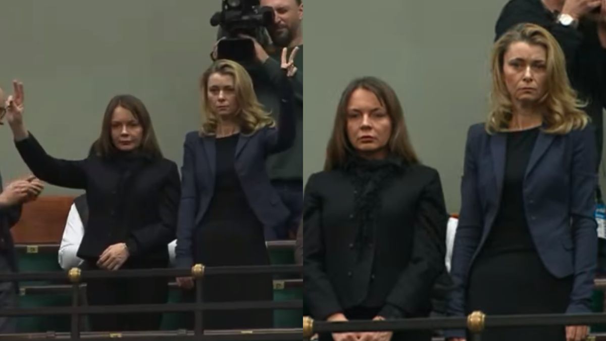 Ekspert od mowy ciała ocenia zachowanie żon Kamińskiego i Wąsika w Sejmie