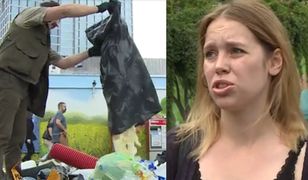 Wysypaliśmy górę śmieci w centrum Warszawy. Zobacz reakcje przechodzących osób