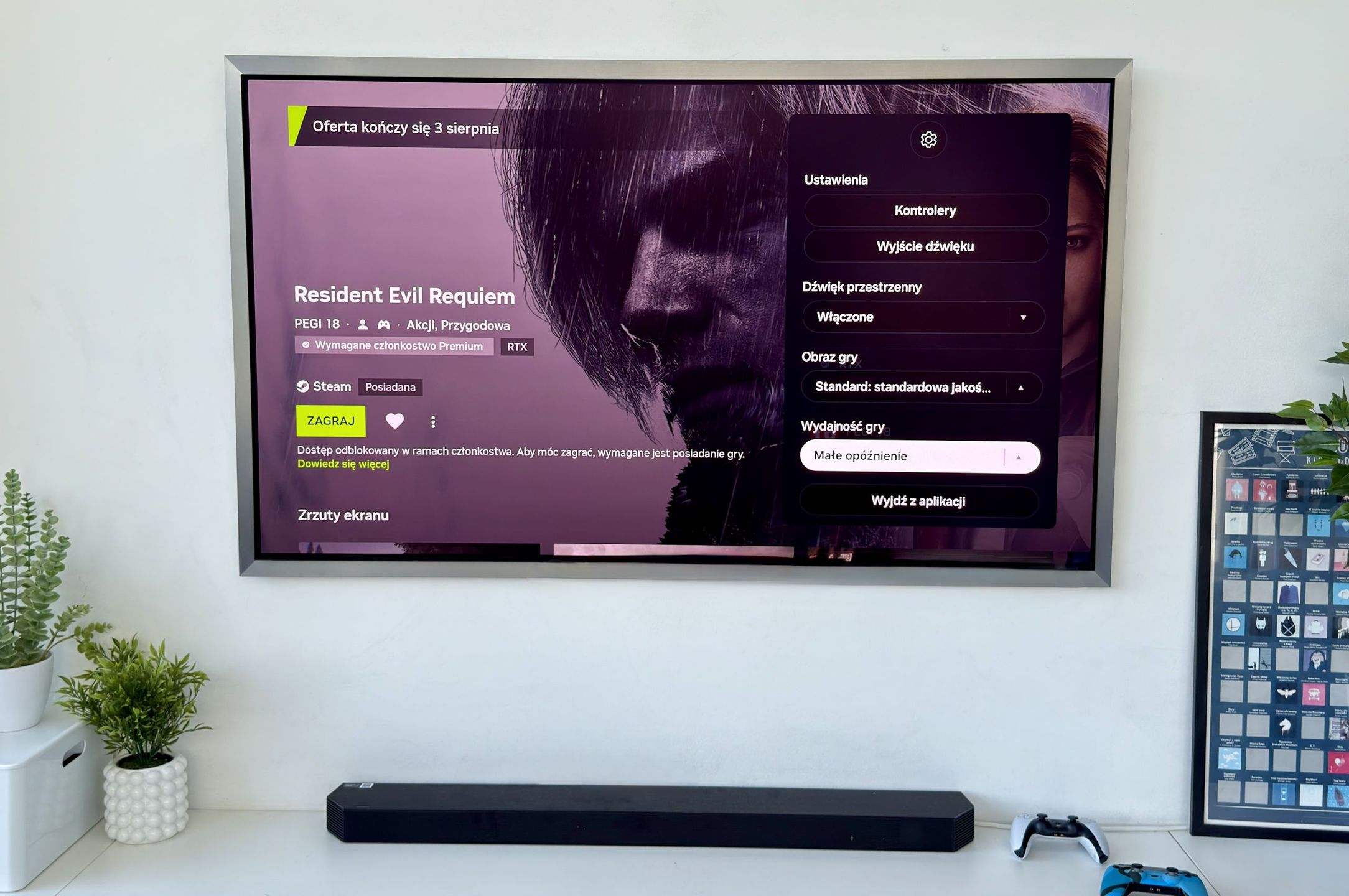 Samsung OLED S99H - panel gracza w chmurze