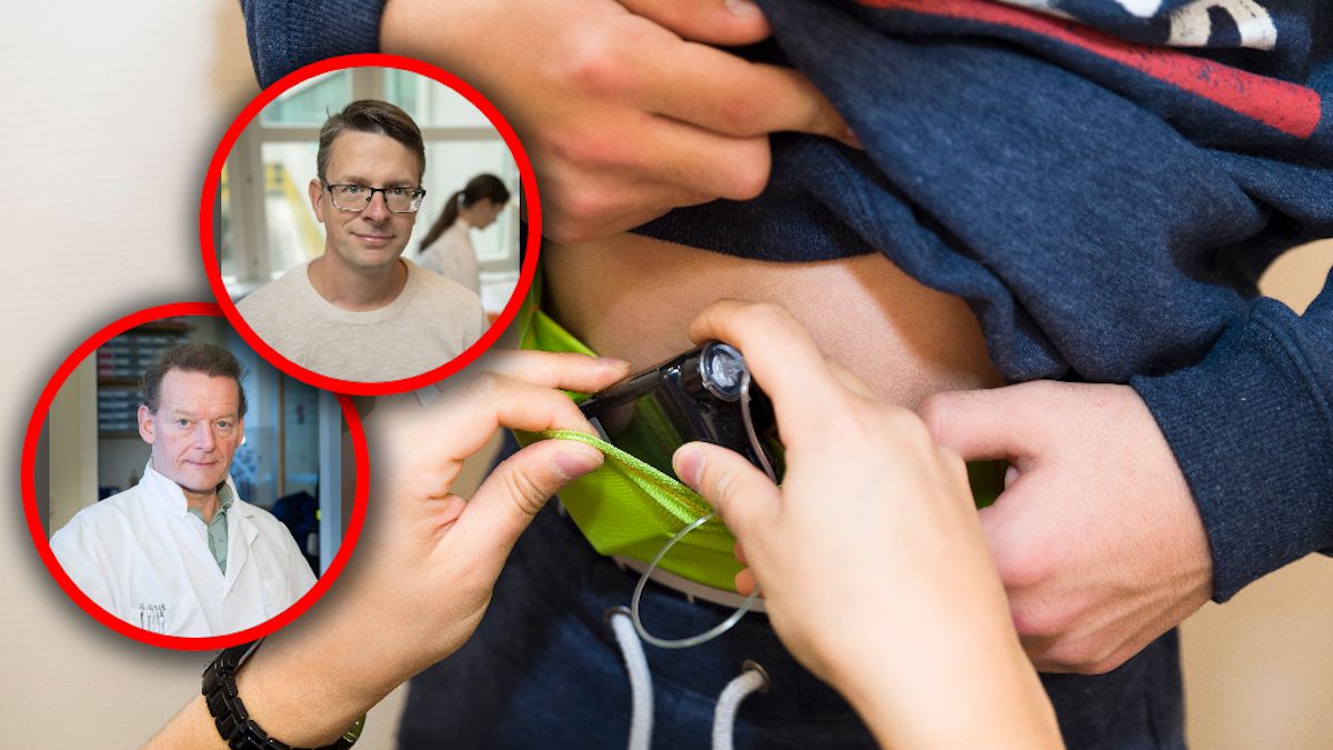 Dziecko z pompą insulinową 