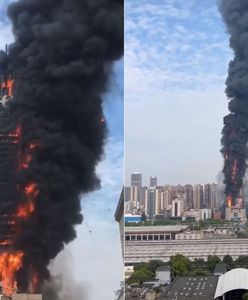 Płonie China Telecom. Ogromny pożar wieżowca w Chinach
